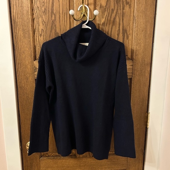 LOFT Sweaters - LOFT Navy Blue Cowl Neck Sweater Small NWOT